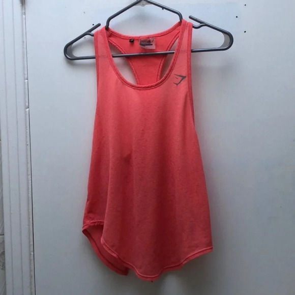 Gymshark Aura Vest  Peach Coral Racerback Tank women size S - Picture 1 of 5